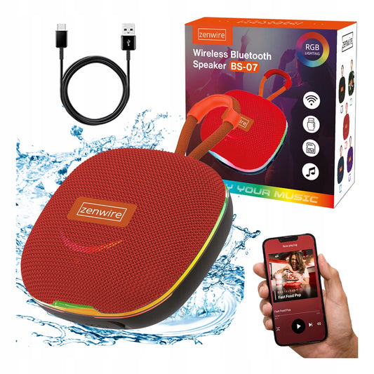 Mini Speaker Bluetooth Portable Boombox Bezprzewodowy with FM Radio MP3 13W Zenwire BS-07