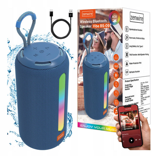 Speaker Bluetooth Portable Bezprzewodowy FM Radio Wieża Boombox MP3 26W Zenwire BS-09
