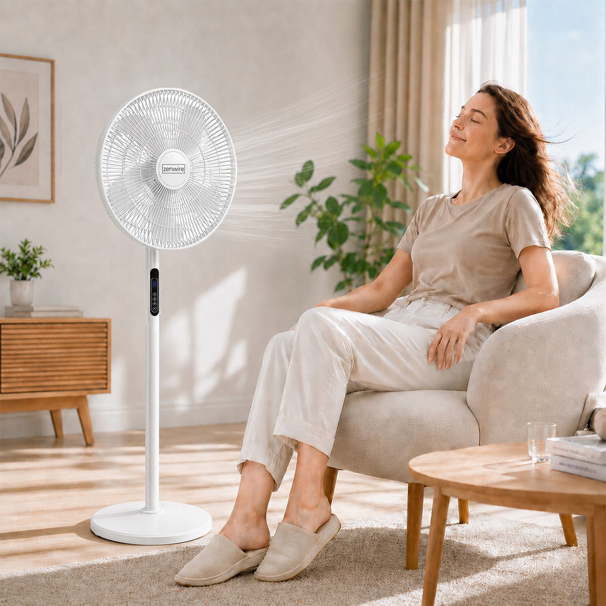 Fan Fan Standing Standing Standing Domowy POKOJOWY Remote Control TIMER Zenwire STL189