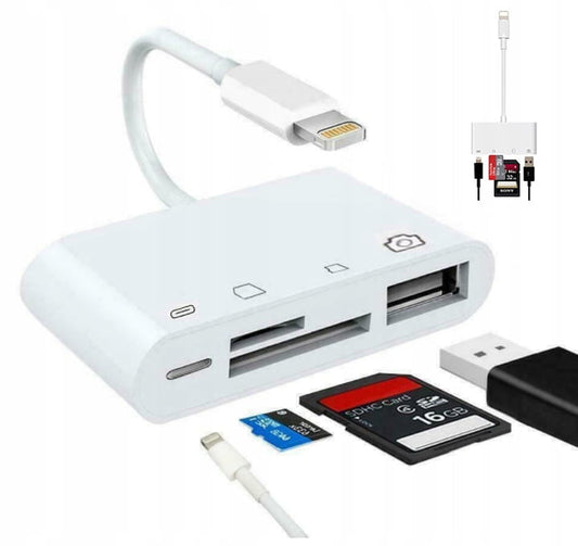 Adapter Card Reader Lightning micro SD USB iPhone Zenwire BYL-2103TU