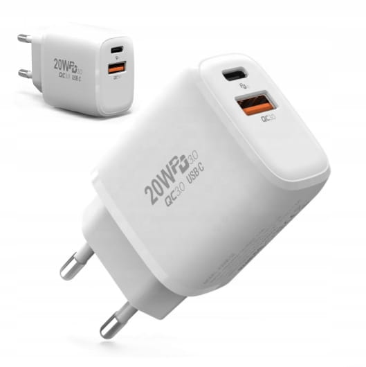 Charger USB type C CUBE Fast charging 20W