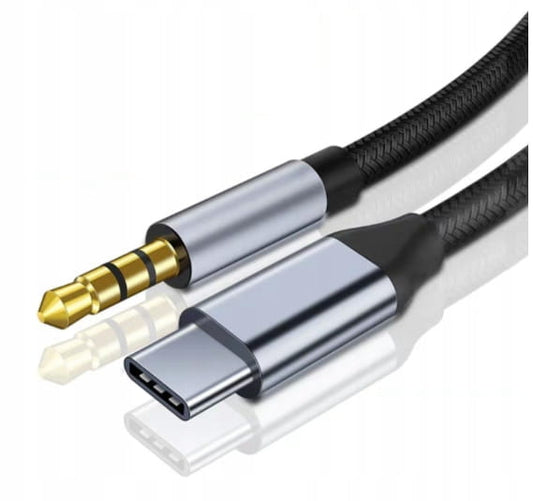 Cable USB-C Mini Jack 3,5 mm AUX DAC 1,5 m
