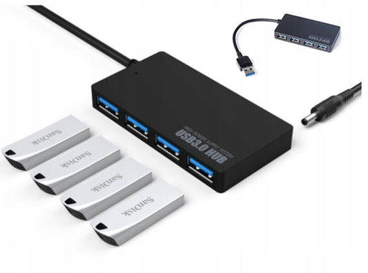 HUB 4w1 Port Splitter Port Splitter PORTÓW 4x USB 3.0