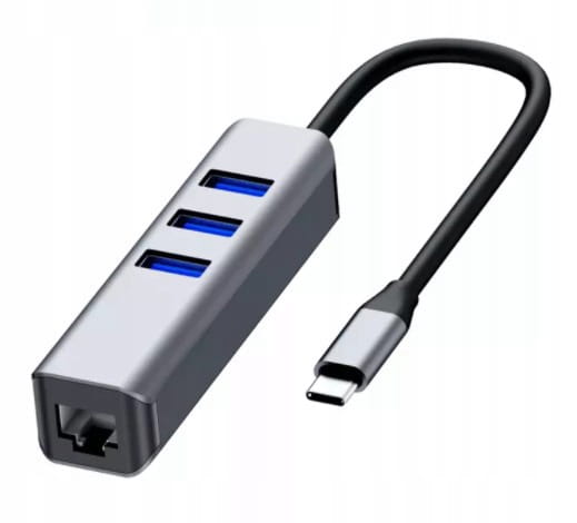 Adapter Network Adapter HUB USB-C Ethernet Gigabit 1000 Mbps LAN RJ45 3x USB 3.0 Zenwire BYL-2013U