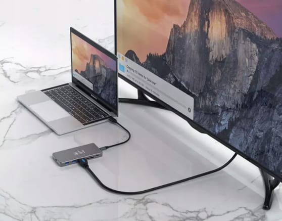 Adapter HUB USB-C SSD Enclosure M2 8w1 HDMI 4K SD USB 3.0 PD M.2 Zenwire