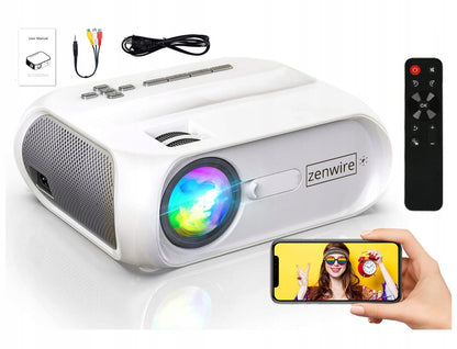 Projector Projector LED 4K Full HD 1080p 4500lm 4000:1 200'' WiFi HDMI VGA USB Zenwire S5