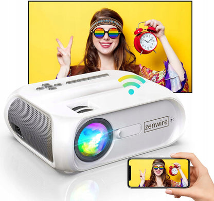 Projector Projector LED 4K Full HD 1080p 4500lm 4000:1 200'' WiFi HDMI VGA USB Zenwire S5