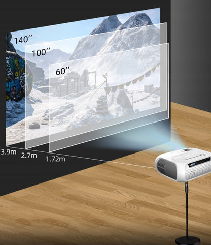 Projector Projector LED 4K Full HD 1080p 4500lm 4000:1 200'' WiFi HDMI VGA USB Zenwire S5