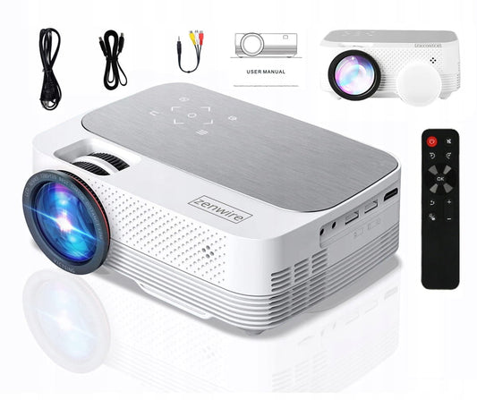 Projector Mini Projector LED Full HD 720p 4000 lm 2000:1 170 cali HDMI USB Zenwire Q6