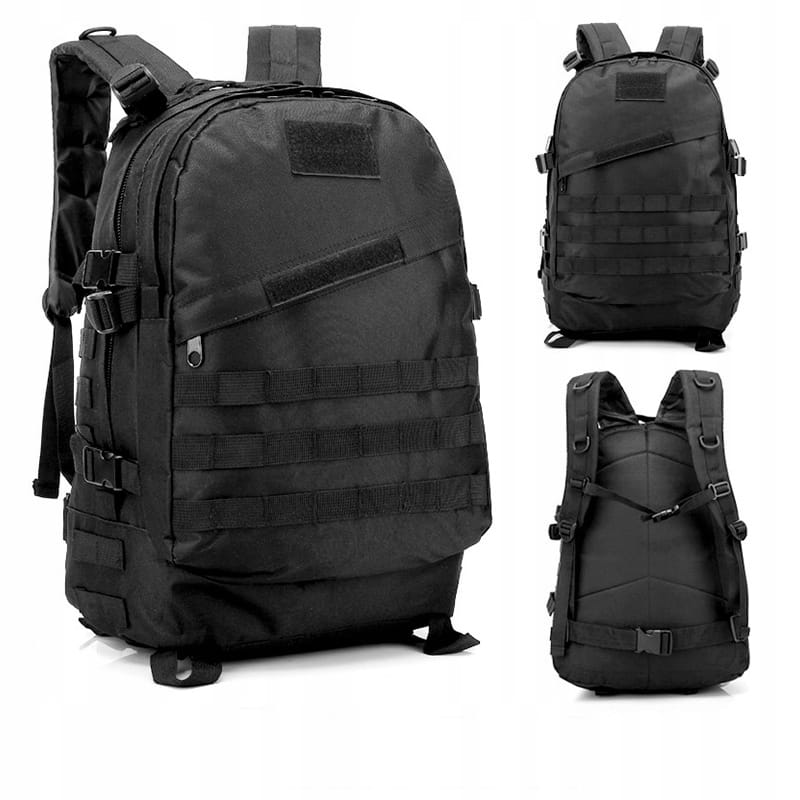 Backpack Wojskowy Turystyczny Militarny Taktyczny Black 40L Zenwire