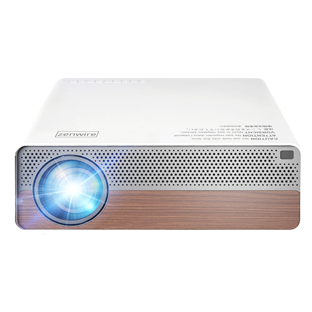 Projector Projector Full HD 4K 19500lm 650 ansi 5000:1 300" Android 9.0 WiFi 2.4/5 GHz Airplay Miracast Bluetooth 4.0 HDMI/VGA/Audio/LAN Zenwire Q9