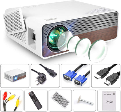 Projector Projector Full HD 4K 19500lm 650 ansi 5000:1 300" Android 9.0 WiFi 2.4/5 GHz Airplay Miracast Bluetooth 4.0 HDMI/VGA/Audio/LAN Zenwire Q9