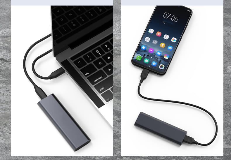 Adapter Enclosure na Drive SSD m.2 USB-C Enclosure m2 SATA Zenwire