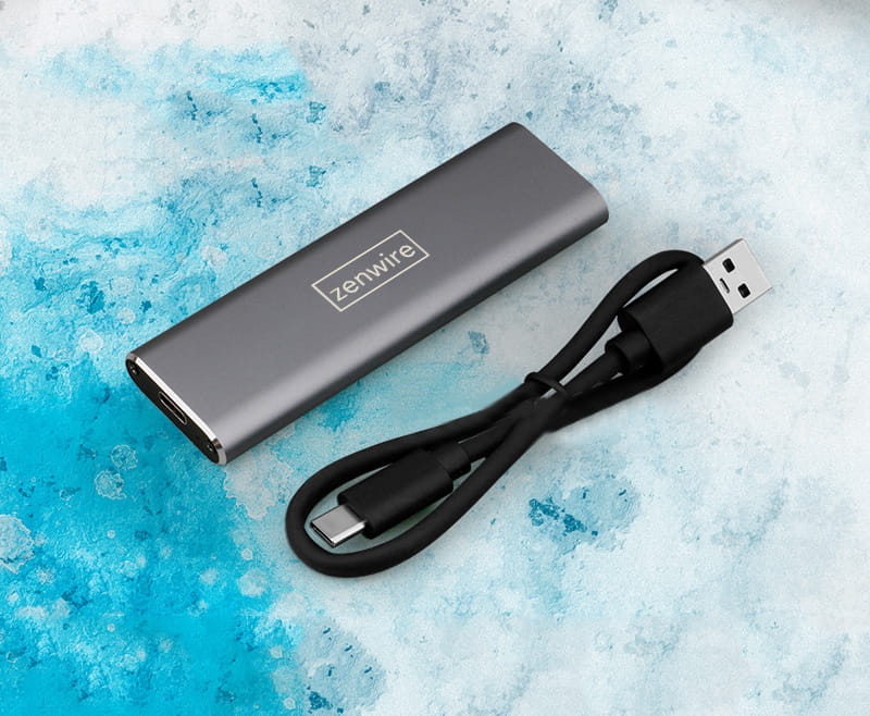 Adapter Enclosure na Drive SSD m.2 USB-C Enclosure m2 SATA Zenwire