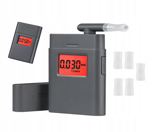 Breathalyzer ZENWIRE Display LCD Timer 5x mouthpieces