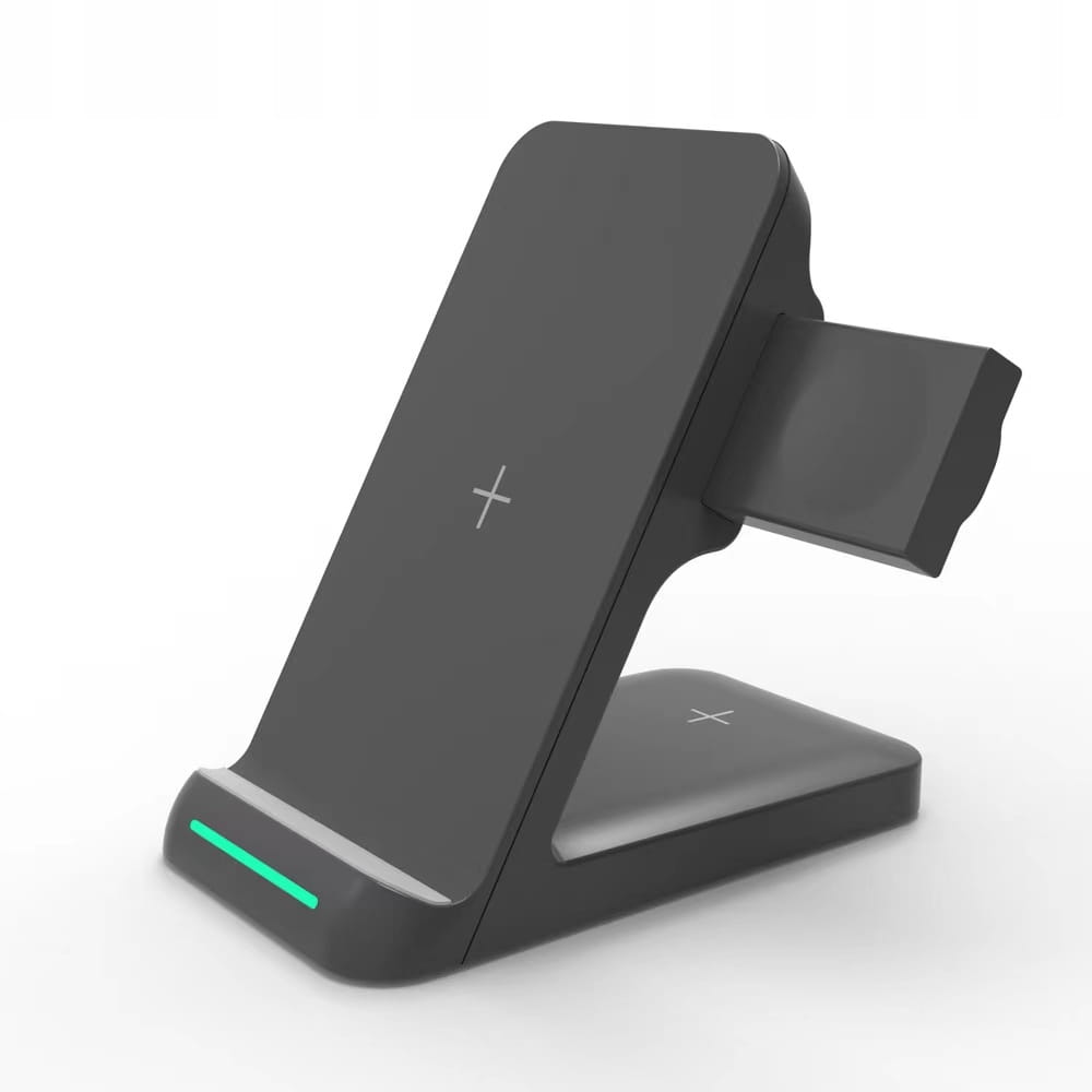 Wireless Charger 3-v-1 for Samsung s21 S20 Apple + AirPods Buds Apple Watch 15W