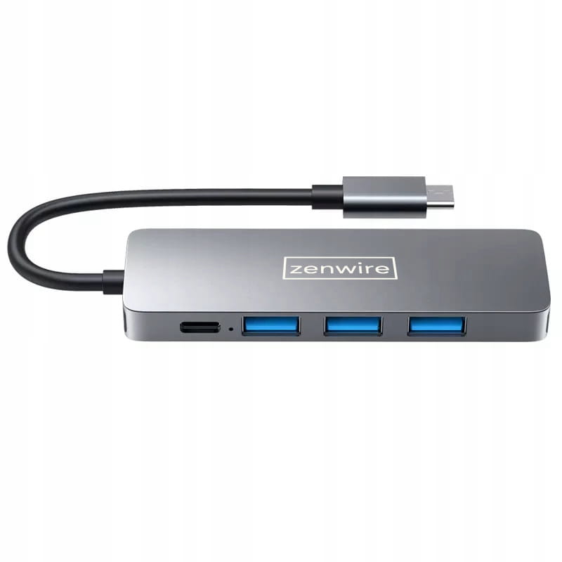 HUB 4x USB 3.0 USB-C Port Splitter Port Splitter 5w1 Zenwire