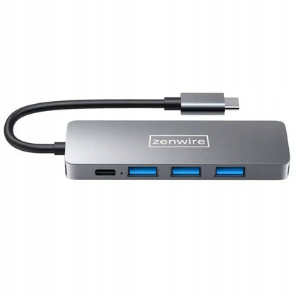 HUB 4x USB 3.0 USB-C Port Splitter Port Splitter 5w1 Zenwire