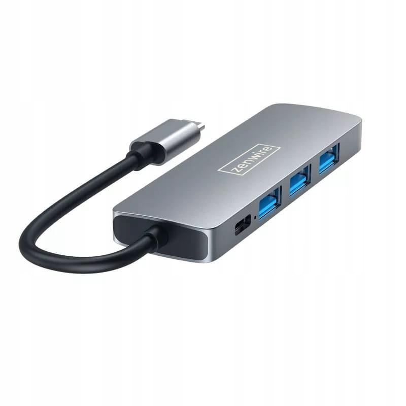 HUB 4x USB 3.0 USB-C Port Splitter Port Splitter 5w1 Zenwire