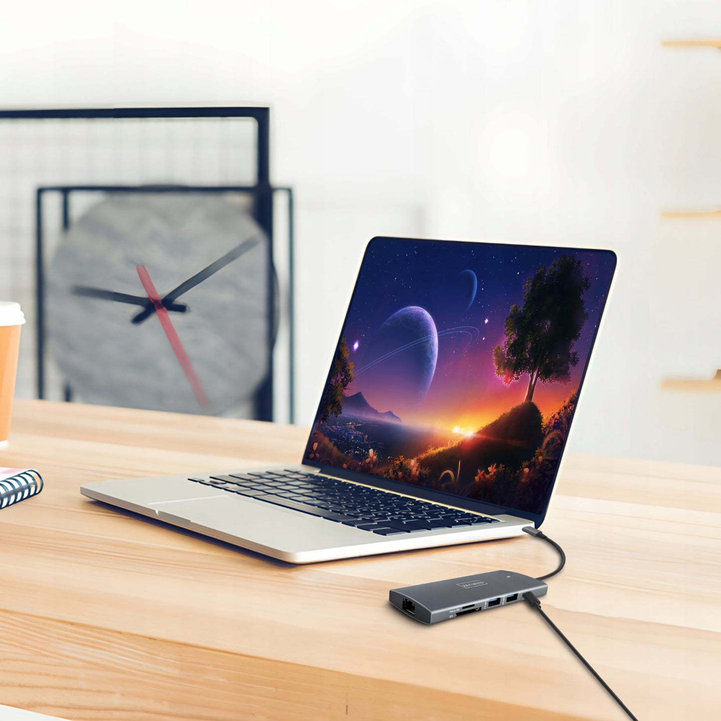 HUB USB-C 3.1 Adapter 9w1 HDMI 2.0 4K 60Hz Gigabit Ethernet 1000 MBps RJ-45 USB 3.0 Power Delivery 100W for MacBook M1 M2 M3 and Windows Zenwire HC906