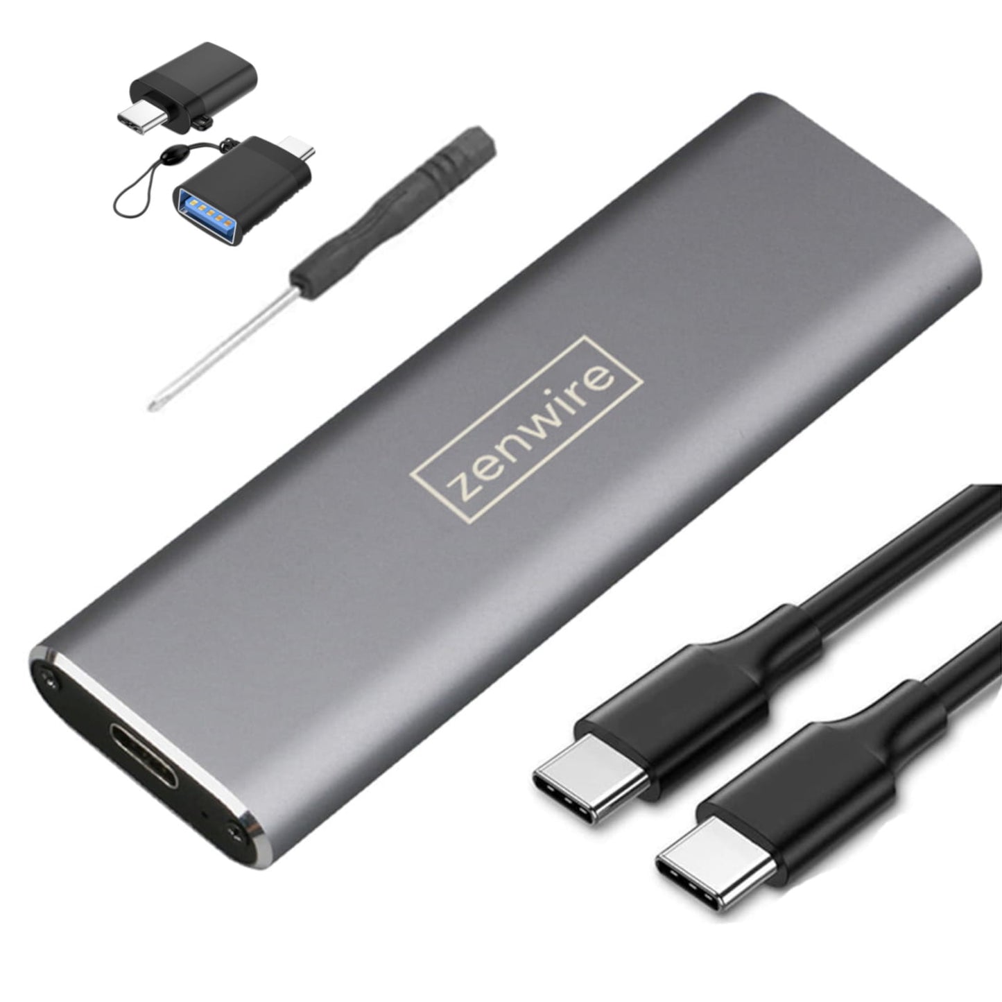 Adapter Enclosure na Drive SSD m.2 USB-C Enclosure m2 SATA Zenwire