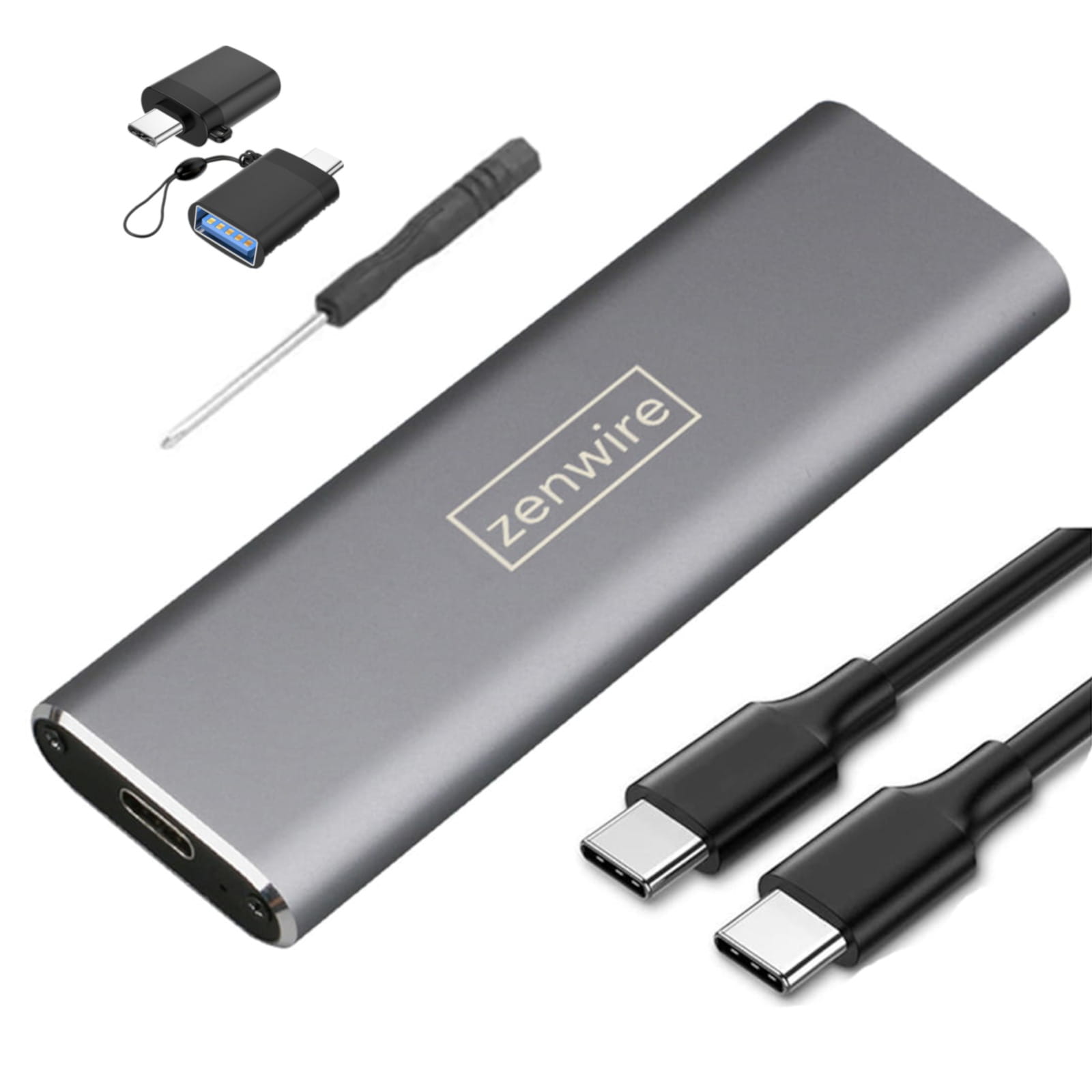 Adapter Enclosure na Drive SSD m.2 USB-C Enclosure m2 SATA Zenwire