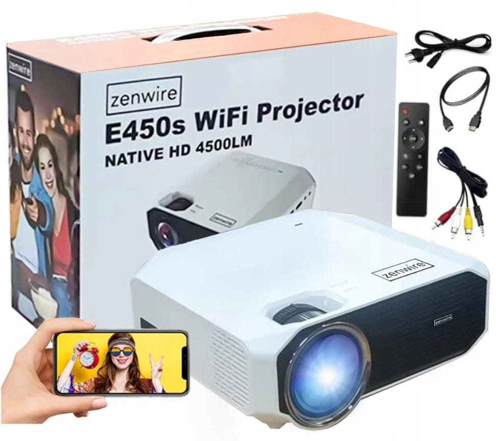 Projector Zenwire WiFi Miracast E450S