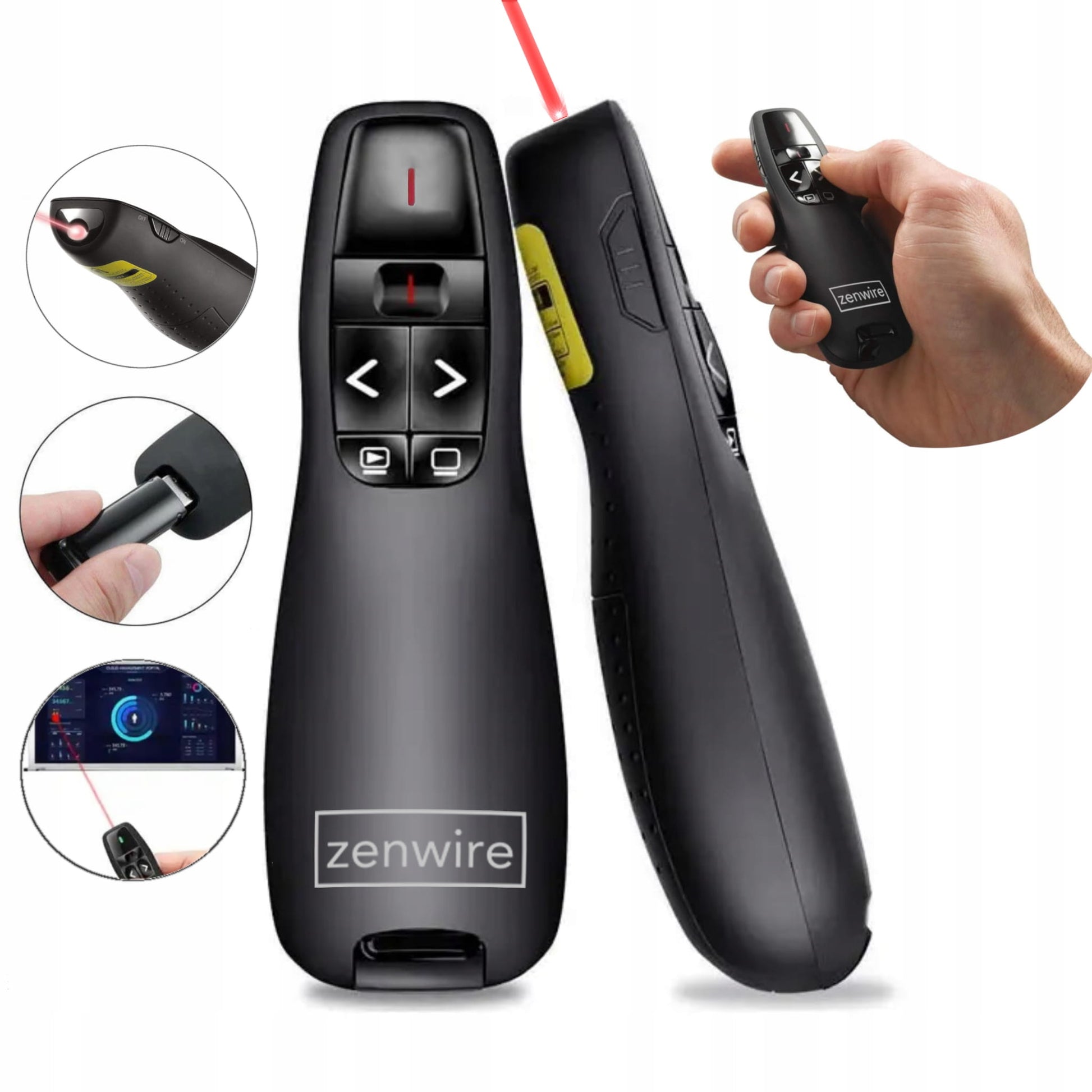 WSKAŹNIK LASEROWY BEZPRZEWODOWY Remote Control for PREZENTACJI LASER USB Zenwire S15
