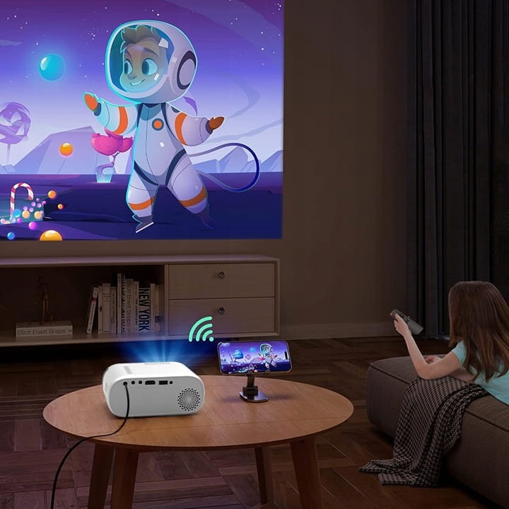 Zenwire Mini Projector Projector d300s srebrn