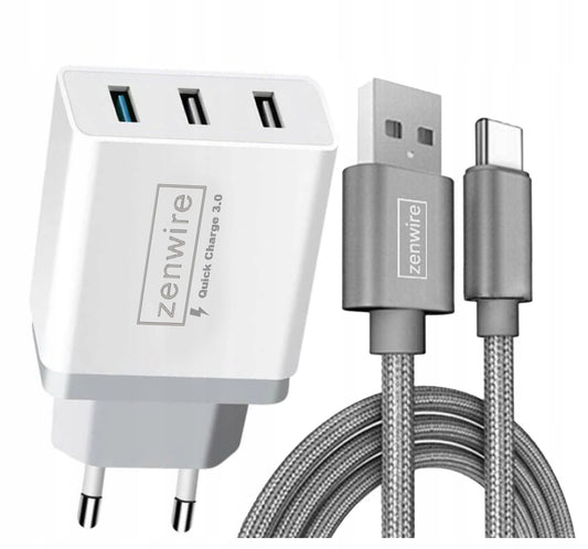 Fast Charger Sieciowa 3x USB Zasilacz for tel