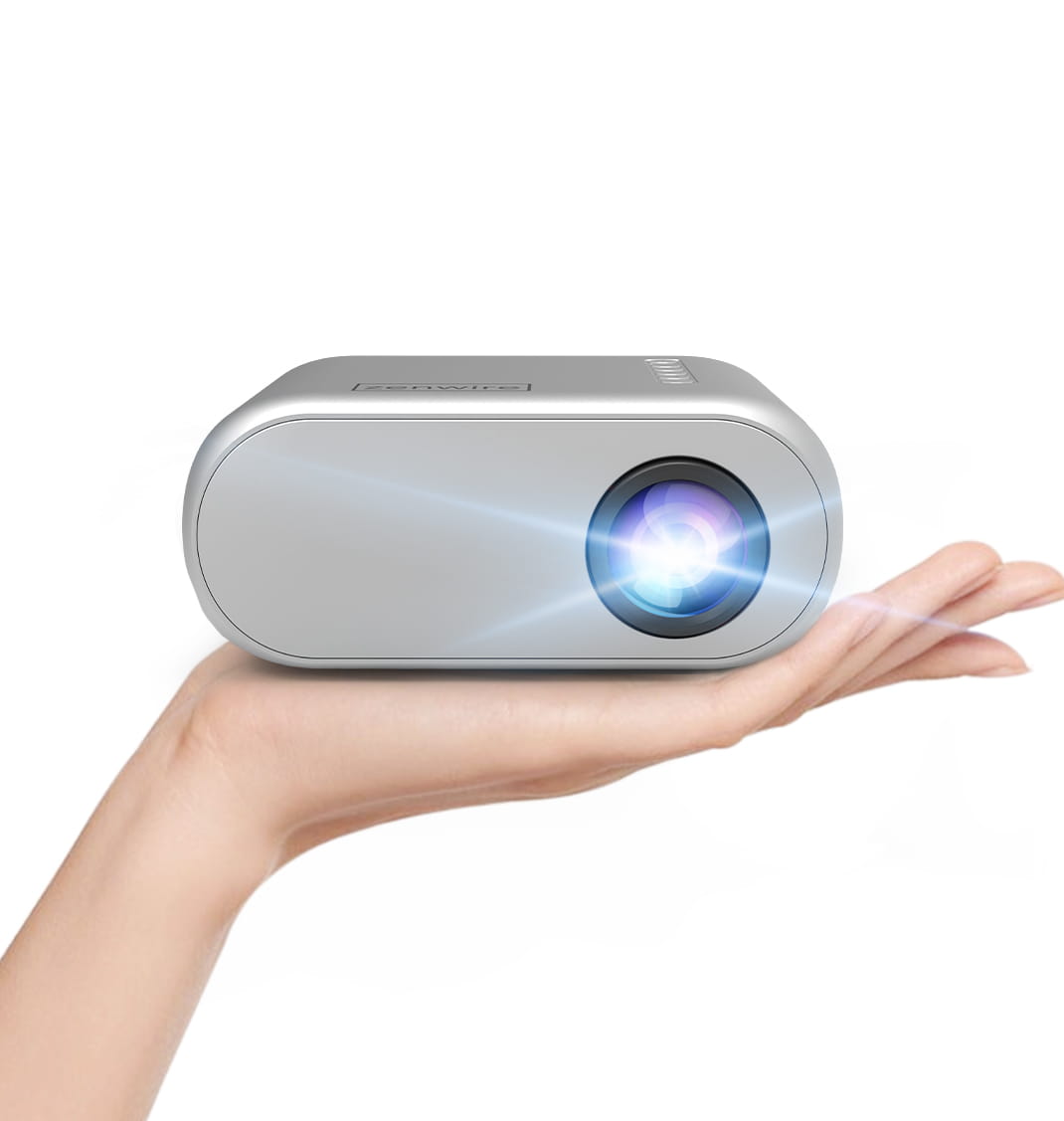 Zenwire Mini Projector Projector d300s srebrn