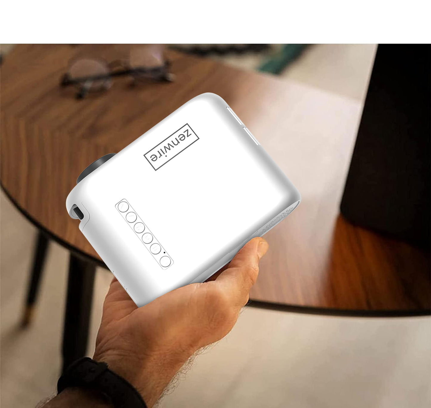 Zenwire Mini Projector Projector d300s srebrn
