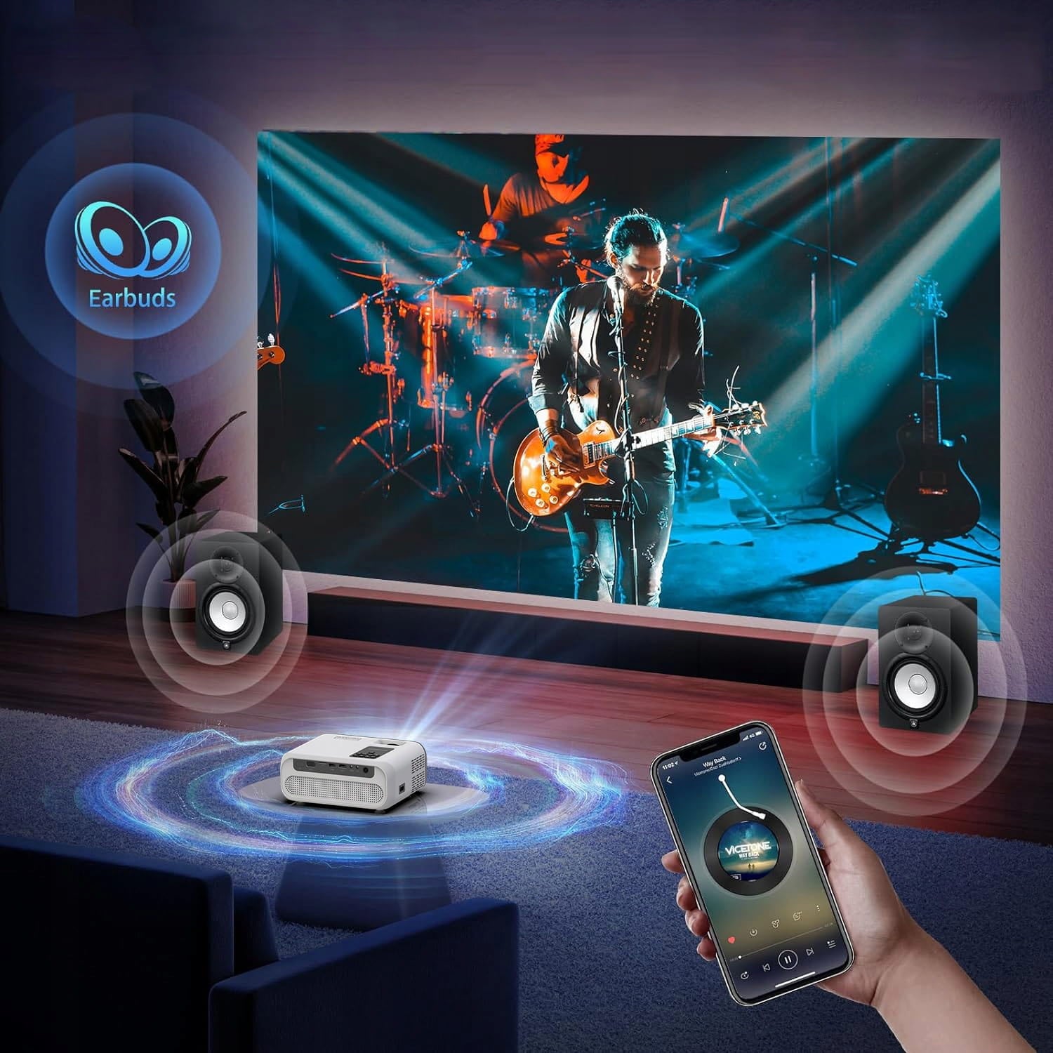 Projector Zenwire WiFi Miracast E500S