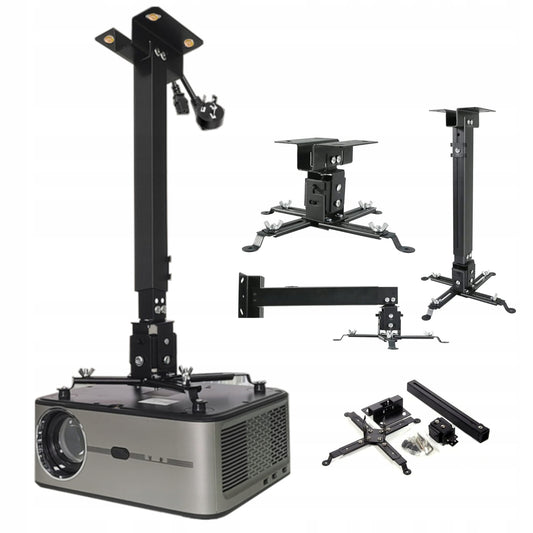 Wieszak Mount for Projektora Rzutnika Black 4w1 Sufitowy Ścienny for 25 kg Zenwire