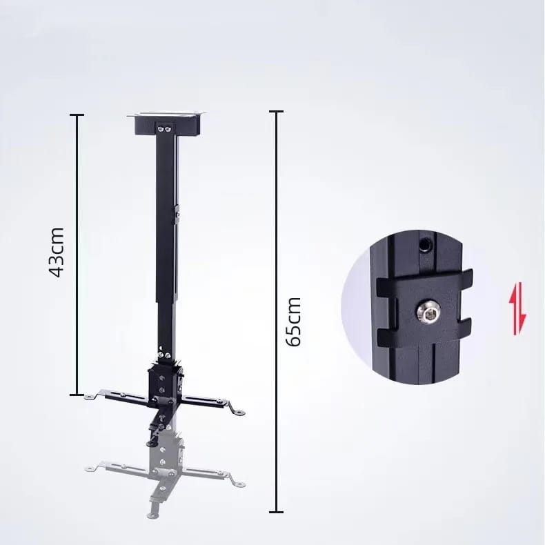 Wieszak Mount for Projektora Rzutnika Black 4w1 Sufitowy Ścienny for 25 kg Zenwire