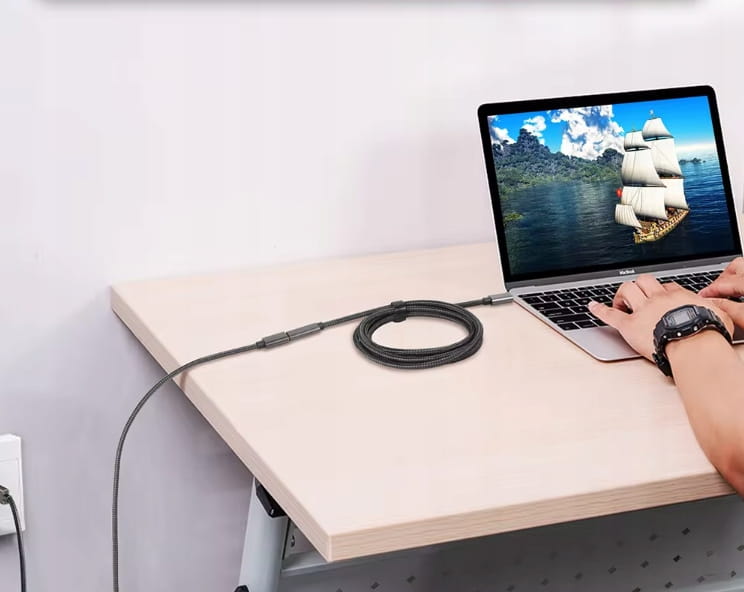 USB-C ženski Thunderbolt 3 4K 60 Hz 10GB 100W 2M podaljšek kabla