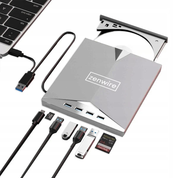 Srebrni pogon dvd type c/usb 3.0 2v1 Vozlišče H61