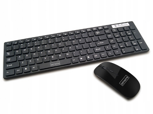 Keyboard and Mouse Wireless Set Silent USB Zenwire GKM608