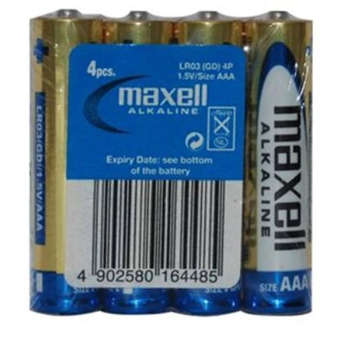 Set 4x BATERIA ALKALICZNA AAA MAXELL 1,5V