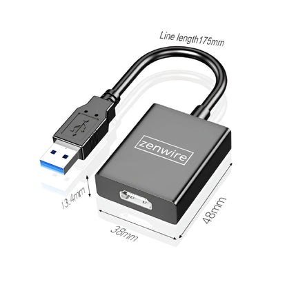 Adapter KONWENTER USB 3.0 NA HDMI KARTA GRAFICZNA Zenwire ZC-10