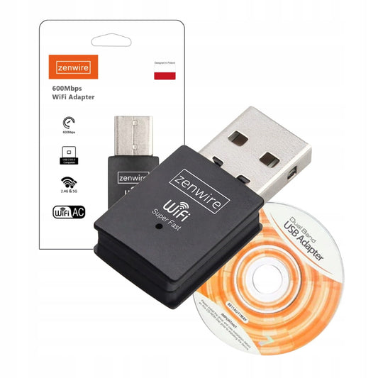 Network Adapter Adapter External Antenna WiFi USB 600MB 5Ghz for for Computer