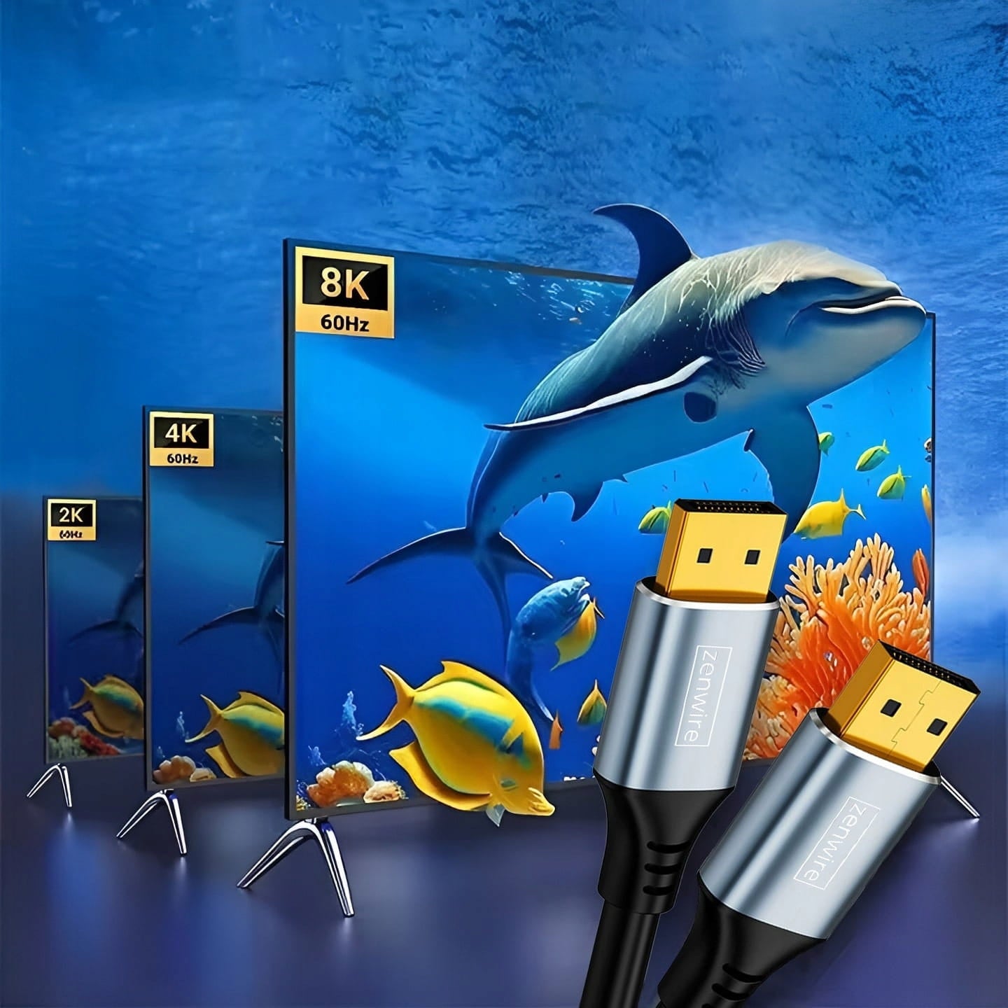 DisplayPort 1.4 2K 4K 144Hz 8K 60Hz DisplayPort Cable for TV PC monitor 3m