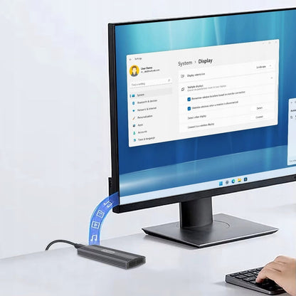 Enclosure SSD Adapter m.2 NVME PCie USB-C Czytnik dysków Enclosure na Drive m.2 2230 2242 2260 2280 Zenwire BS-M6N
