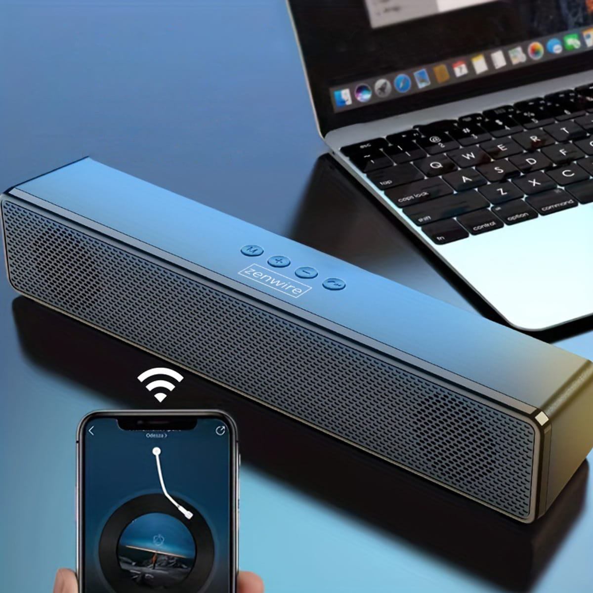 Mini Soundbar Speaker Portable Bluetooth Bezprzewodowy FM Radio SD USB AUX Zenwire BT-S058