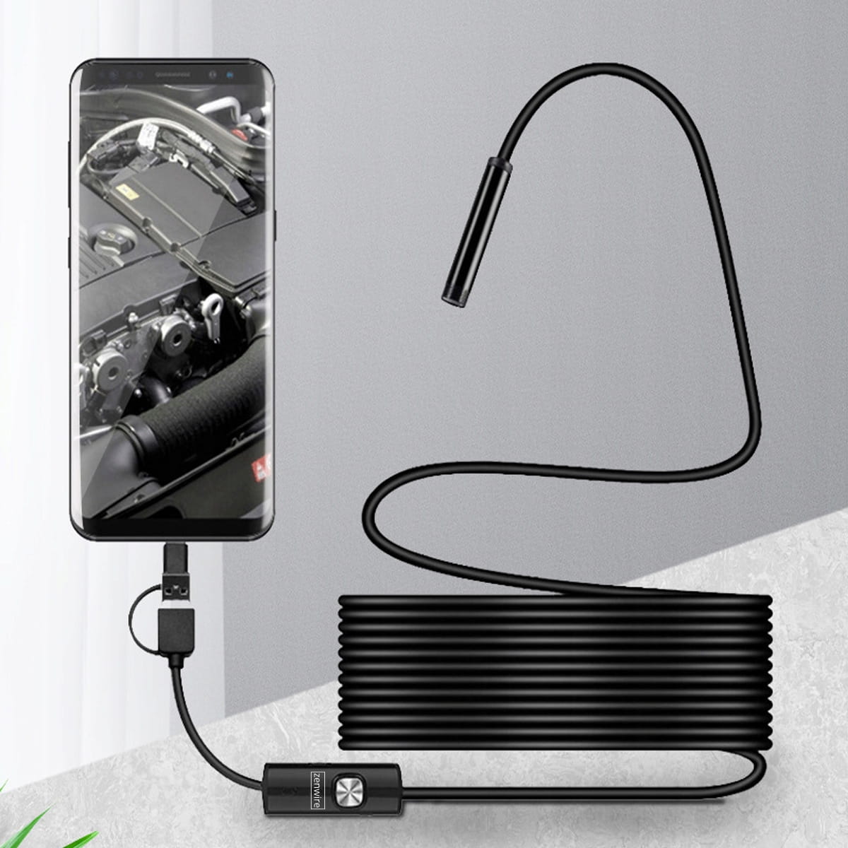 Camera Inspection Endoscope Workshop Inspection Endoscope for Phone Android for Pipes USB-C 3,5m Zenwire AN100