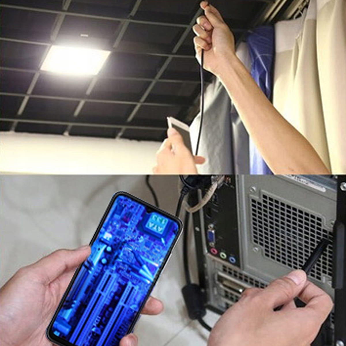 Camera Inspection Endoscope Workshop Inspection Endoscope for Phone Android for Pipes USB-C 3,5m Zenwire AN100