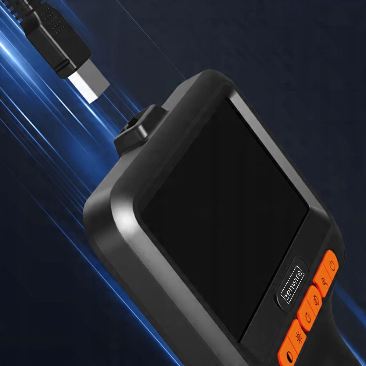 Inspection Endoscope Camera Inspection Endoscope Workshop with Wyświetlaczem IPS for Pipes USB-C 5m Zenwire T42