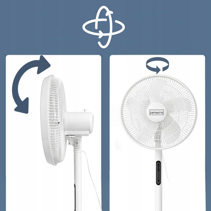 Fan Fan Standing Standing Standing Domowy POKOJOWY Remote Control TIMER Zenwire STL189