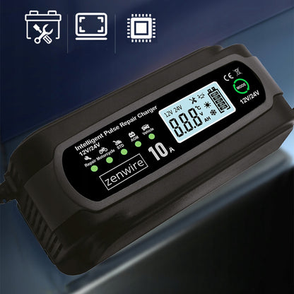 Battery Charger Charger Battery Car with Repair Mode 12V 24V 10A Zenwire JMD-10