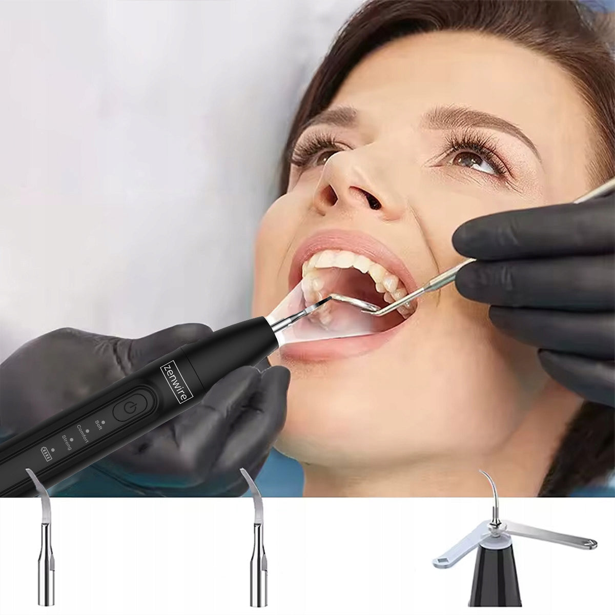 Ultrasonic Dental Scaler Tooth Tartar Removal Dental LED Zenwire J09